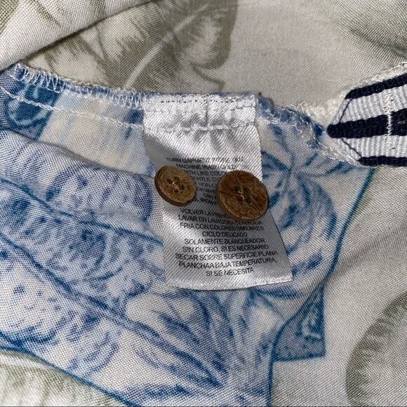 Caribbean Shirt Joe Hawaiian Floral Print Vintage Beach Button Up Short Sleeve - Picture 6 of 6